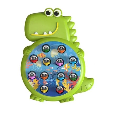 Les Jeux Montessori Jeu de Pêche Magnétique Dinosaure Bleu