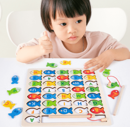 Les Jeux Montessori Jeu de Pêche Boisé Éducatif