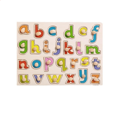 Les Jeux Montessori Plateau Alphabet Minuscule Plastique 23x30 Cm