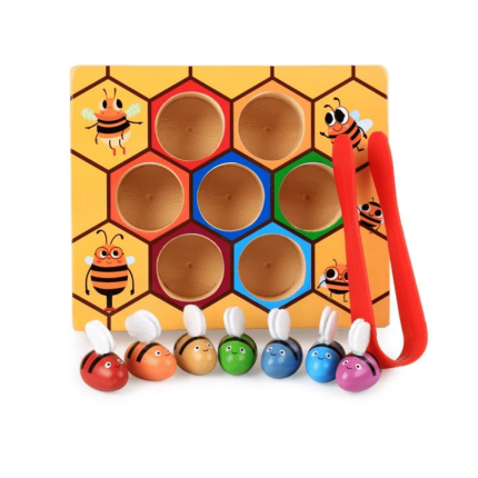 Les Jeux Montessori Ruche d'éveil Bois Compacte 16,5 cm